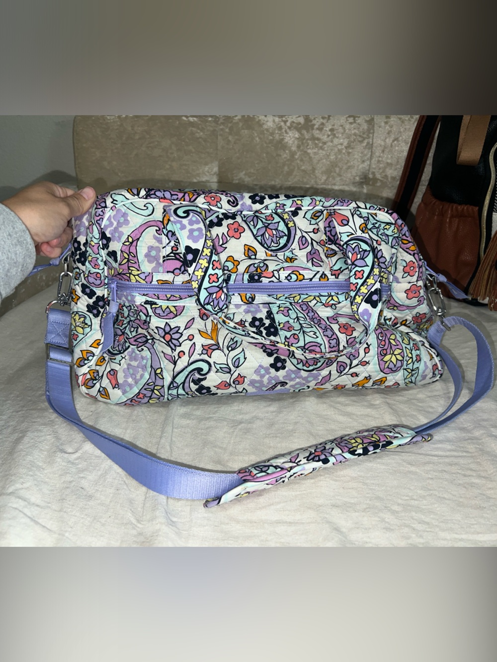 Vera Bradley Quilted Mini Duffel Bag - Lightweight Everyday Tote
